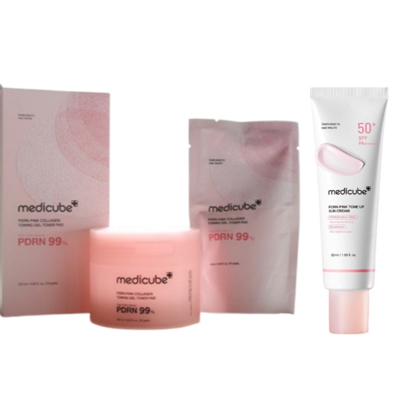 [NEW/くすみ跡] PDRN ピンク コラーゲン ゲル トナー パッド 70枚/[生成トーンアップ/くすみ跡/ PDRN ピンク トーンアップ 日焼け止め 50ml