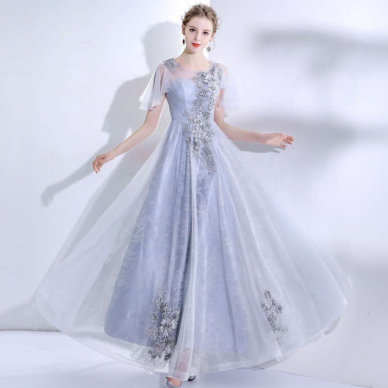 カラードレス 演奏会 イブニングドレス 安い パーティードレス 結婚式 フォーマル 二次会 花嫁 ロング カクテルドレス 半袖 発表会 コンサート バックレス