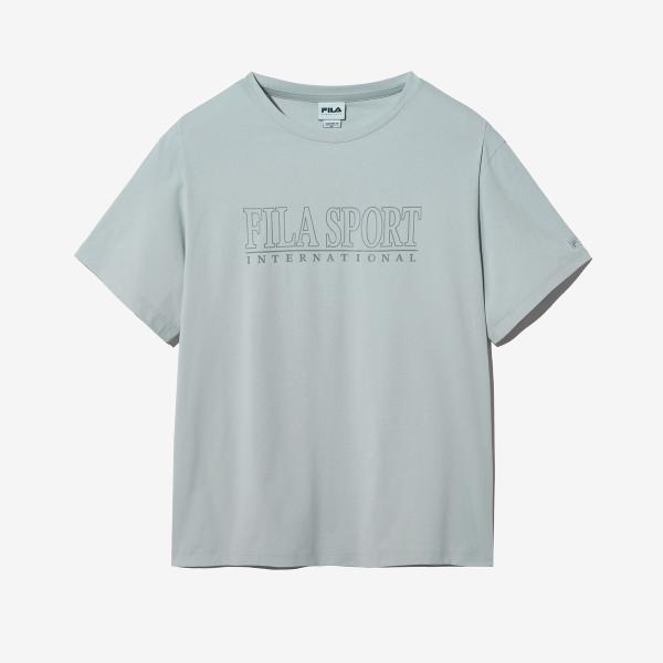 [FILA] 冷感インターナショナルレタリング半袖Tシャツ (FS2RSH2104X_LGY)