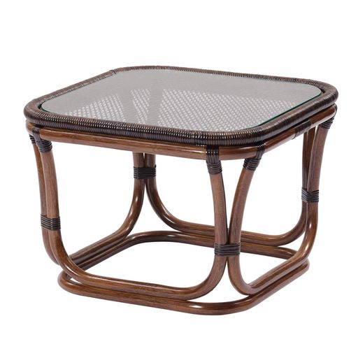サンフラワーラタン サイドテーブル ブラウン 幅55×奥行き55×高さ40CM ラタン サイドテーブル T201KA