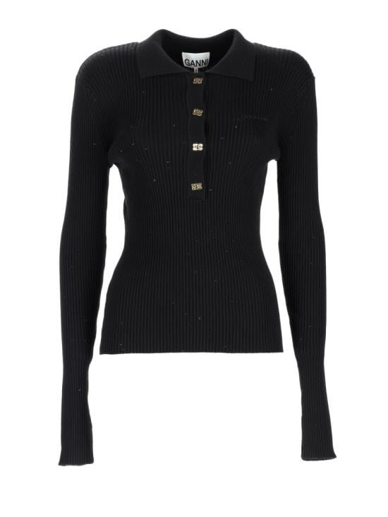 GANNI Women Sweater A1070085 099 BLACK