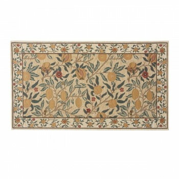 川島織物セルコン Morris Design Studio フルーツ マット 約68x123cm FH1706A Y イエロー