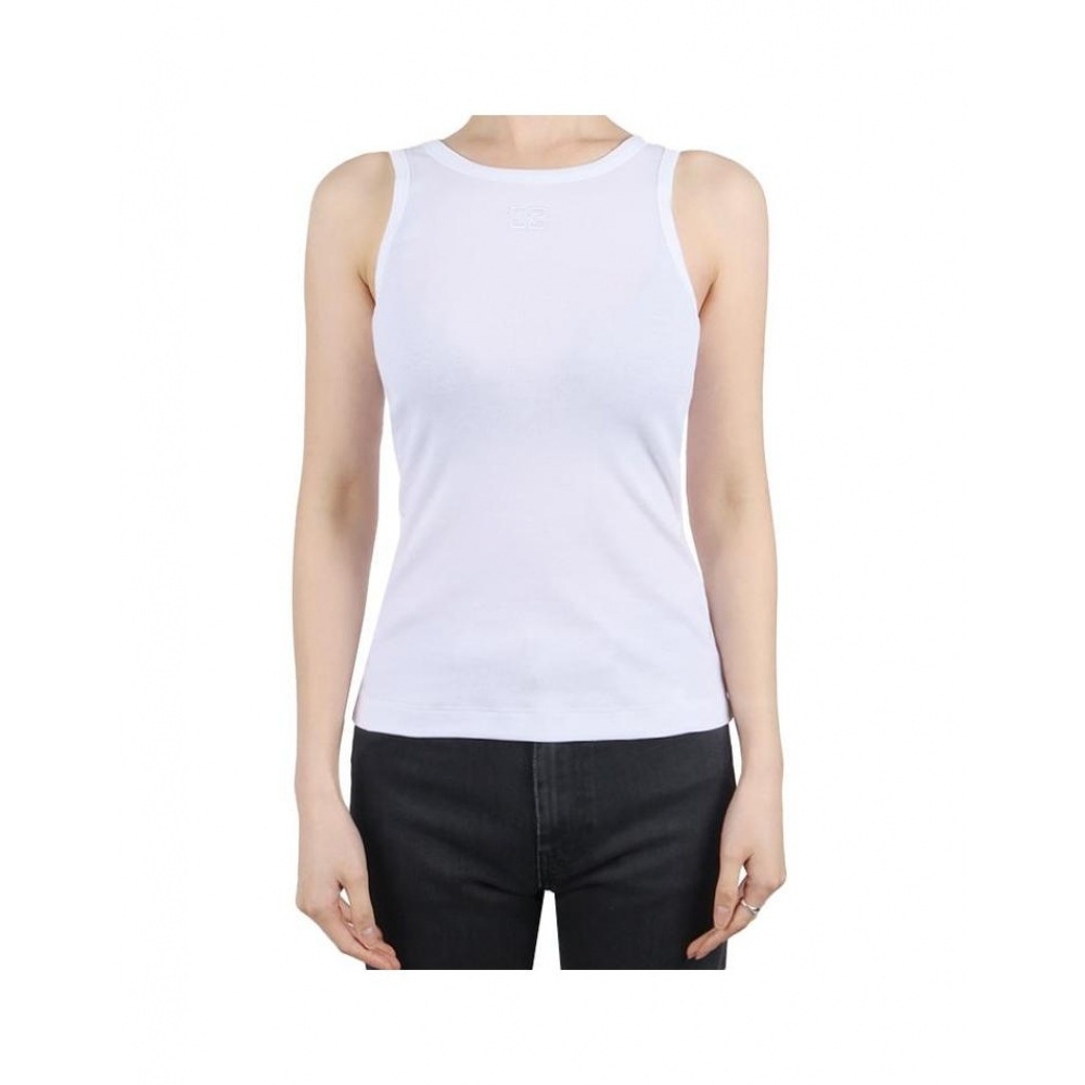 ガニ 25SS レディースロゴタンクトップブライトホワイト T3897 151