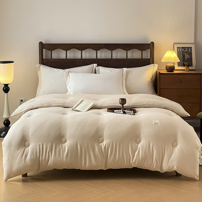 2024 新ニット大豆パフキルトホーム冬のキルト四季キルトコアタイプ A ダブル春と秋暖かい生綿