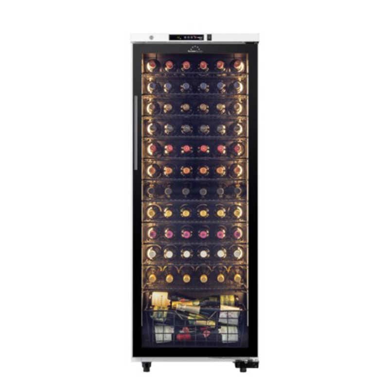 フォルスタージャパン　ワインセラー 74本 右開き ホワイト　ST-209G-W（標準設置無料）