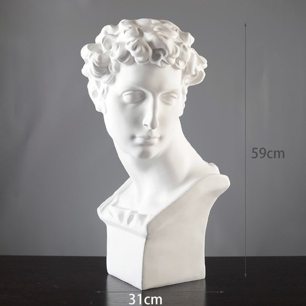59センチメートルデビッドジュリアーノデメディチ像ミケランジェロブオナローティアート彫刻樹脂アート＆クラフト石 White