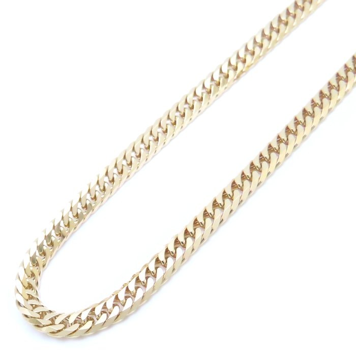喜平ネックレス K18YG イエローゴールド 6面 ダブル 50cm 20.1g/76189【中古】