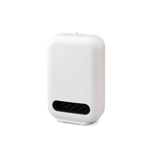 ヒーター セラミックファンヒーター 人感センサー付き 1200W ~8畳 ダイヤル式 (メカ式) 幅23×高さ36×奥行13CM JCH-127D-W ホワイト