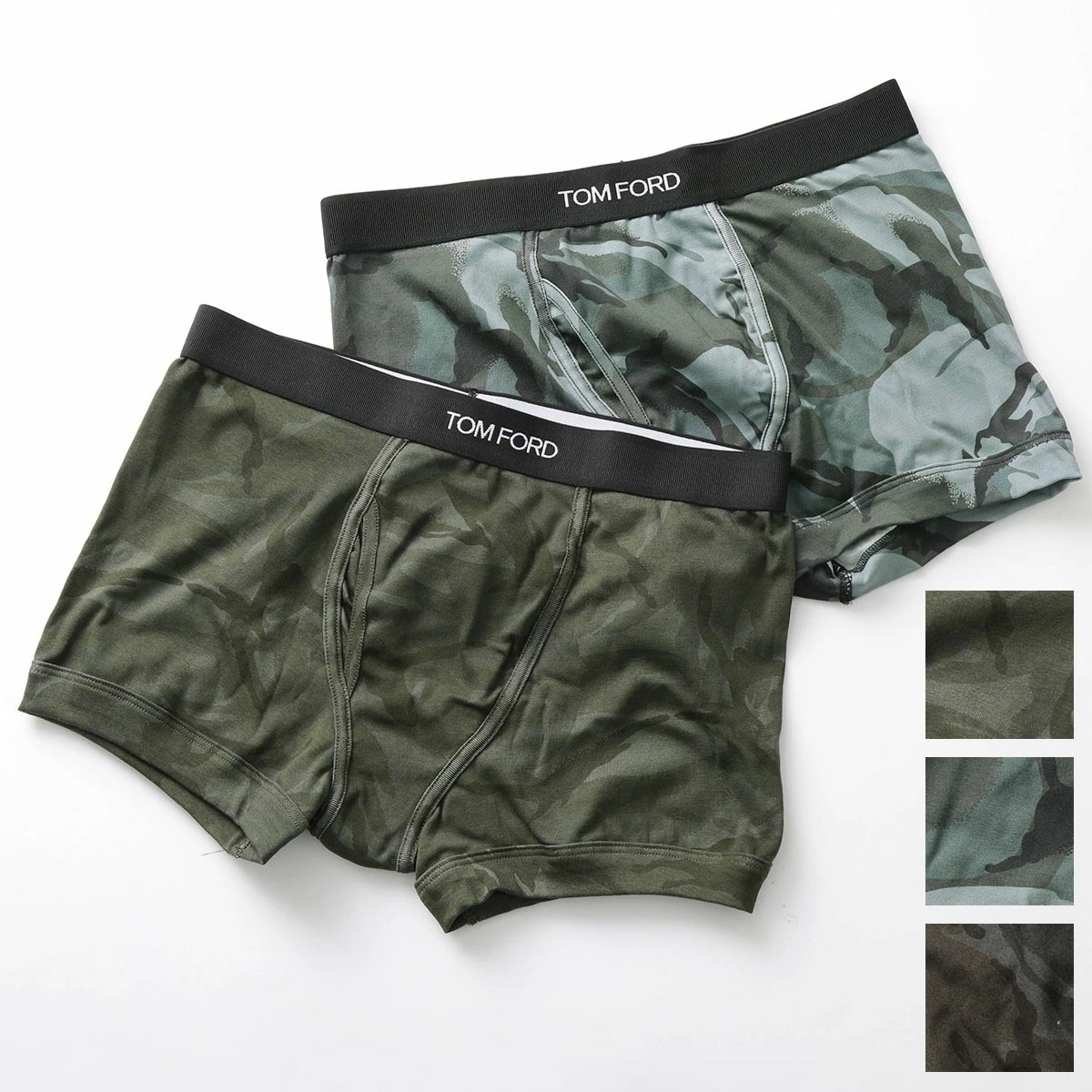 TOM FORD トムフォード ボクサーパンツ T4LC3 154 メンズ 迷彩 カモフラージュ アンダーウェア コットン 下着 ロゴ カラー3色【返品交換不可】