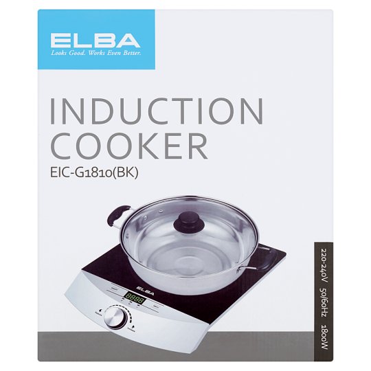 あすつく】 生活家電用アクセサリ・部品 Elba EIC-G1810(BK) Induction