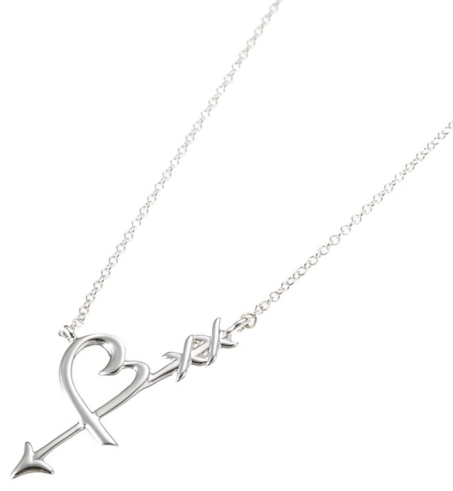 36343206 PICASSO GRAFFITI HEART & ARROW PENDANT