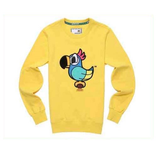 正規品PANCOAT パンコート POPPARROT CREWNECK (SUNFLOWER YELLOW) キャラクター トレーナー 長袖 クルーネック Tシャツ