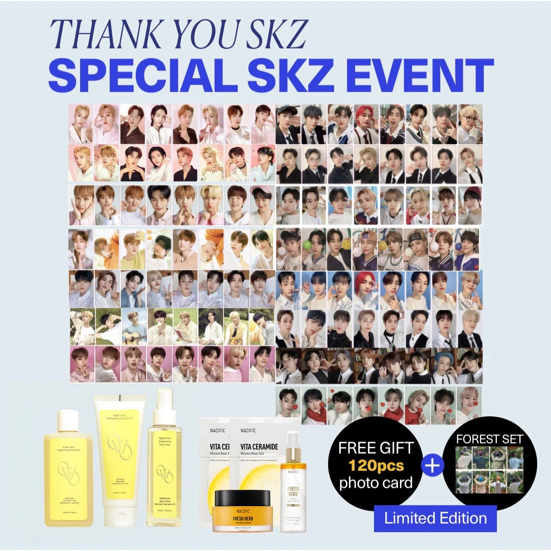 [トレカ120枚プレゼント] スキンケアセット Stray Kids Vvip PHOTOCARD Set