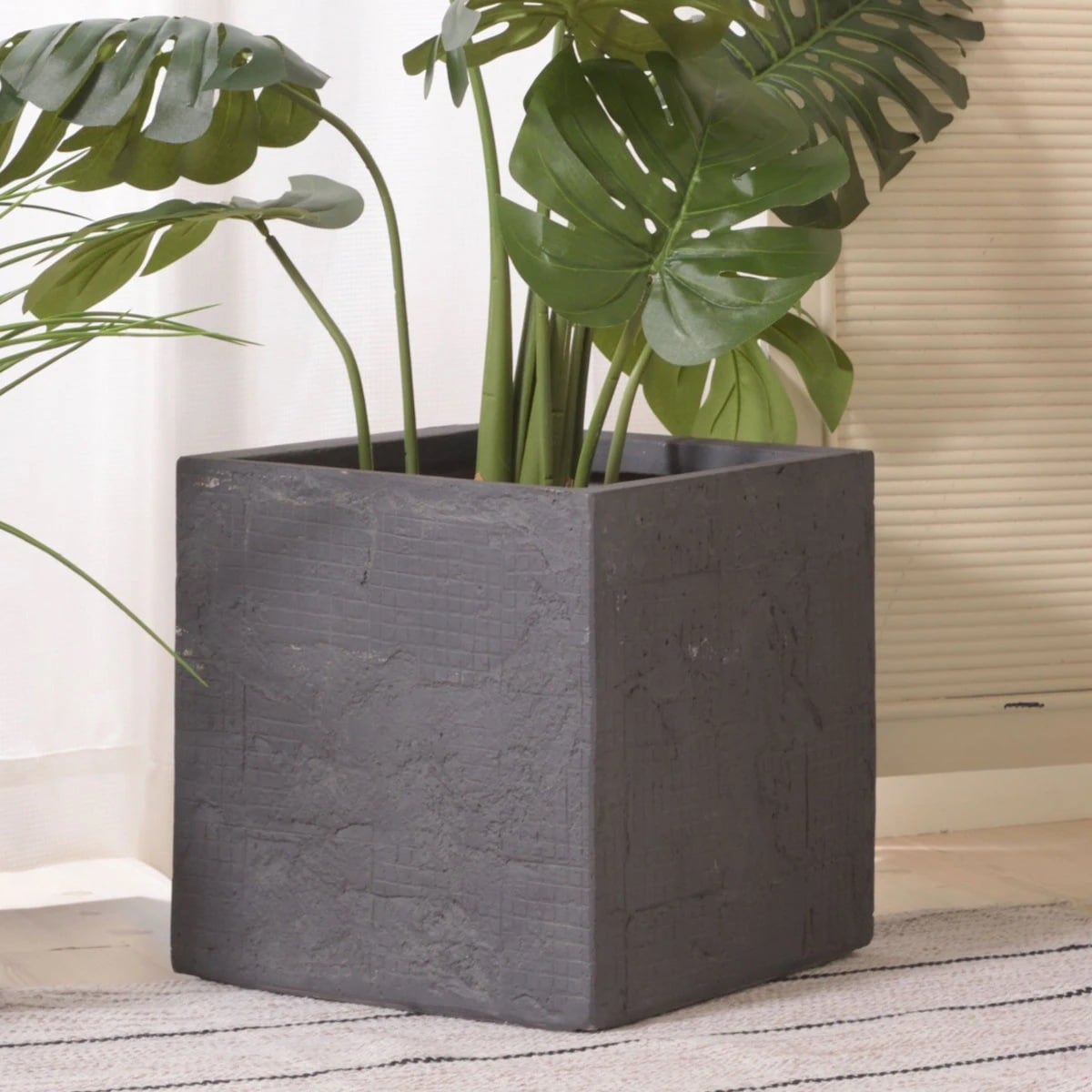 プランター グリーンベース 幅32x奥行32x高さ32cm 植木鉢 プラントポット 植物用ポット 鉢 花器 鉢カバー ポット キューブ 角 四角 スクエア 植木鉢カバー 鉢入れ 植物 花