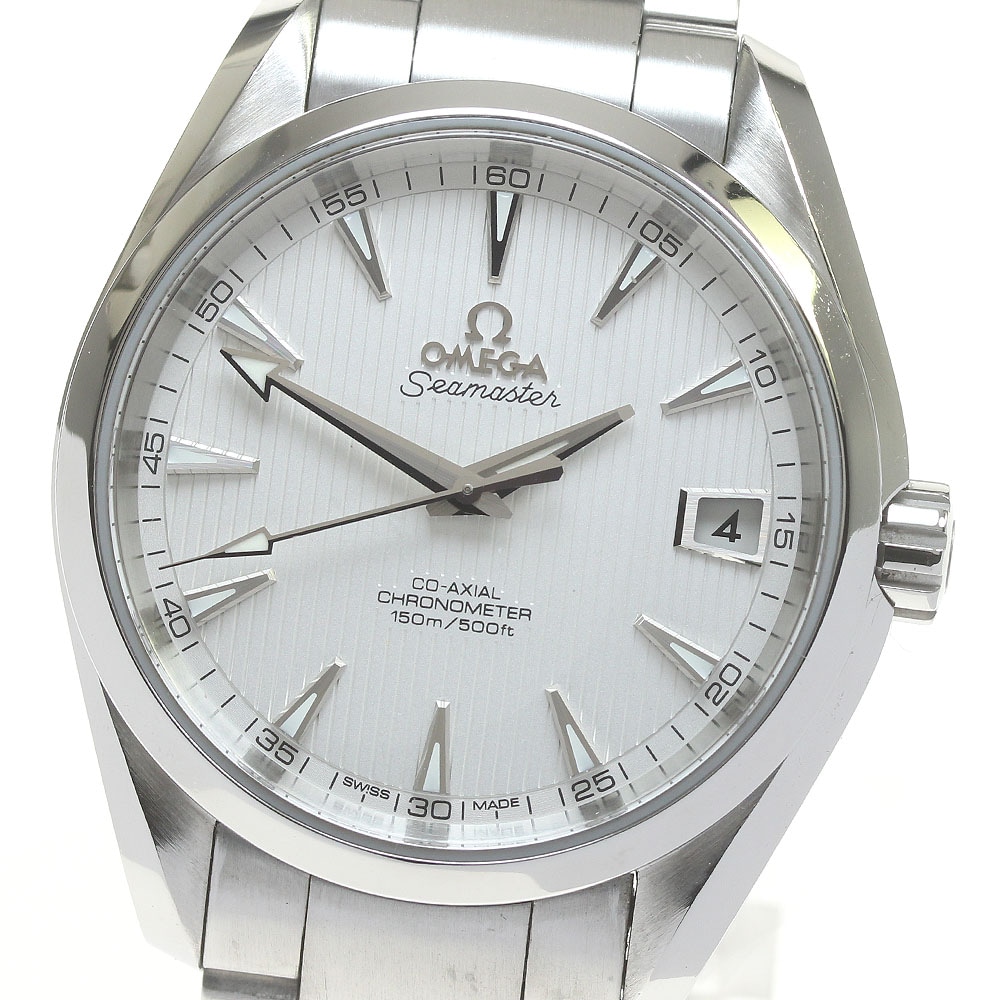 オメガ OMEGA 231.10.39.21.02.001 シーマスター アクアテラ 150M コーアクシャル 自動巻き メンズ 保証書付き_838403【中古】