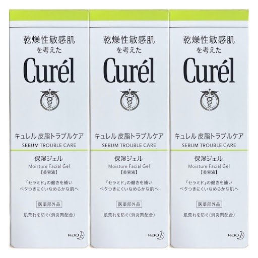 キュ レル 皮脂トラブルケア 保湿ジェル 120ml 花王 3個セット 緑
