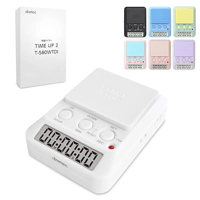 他サイト： dretec(ドリテック) 勉強タイマー タイムアップ2 消音 T-580WTDI ホワイトの商品画像