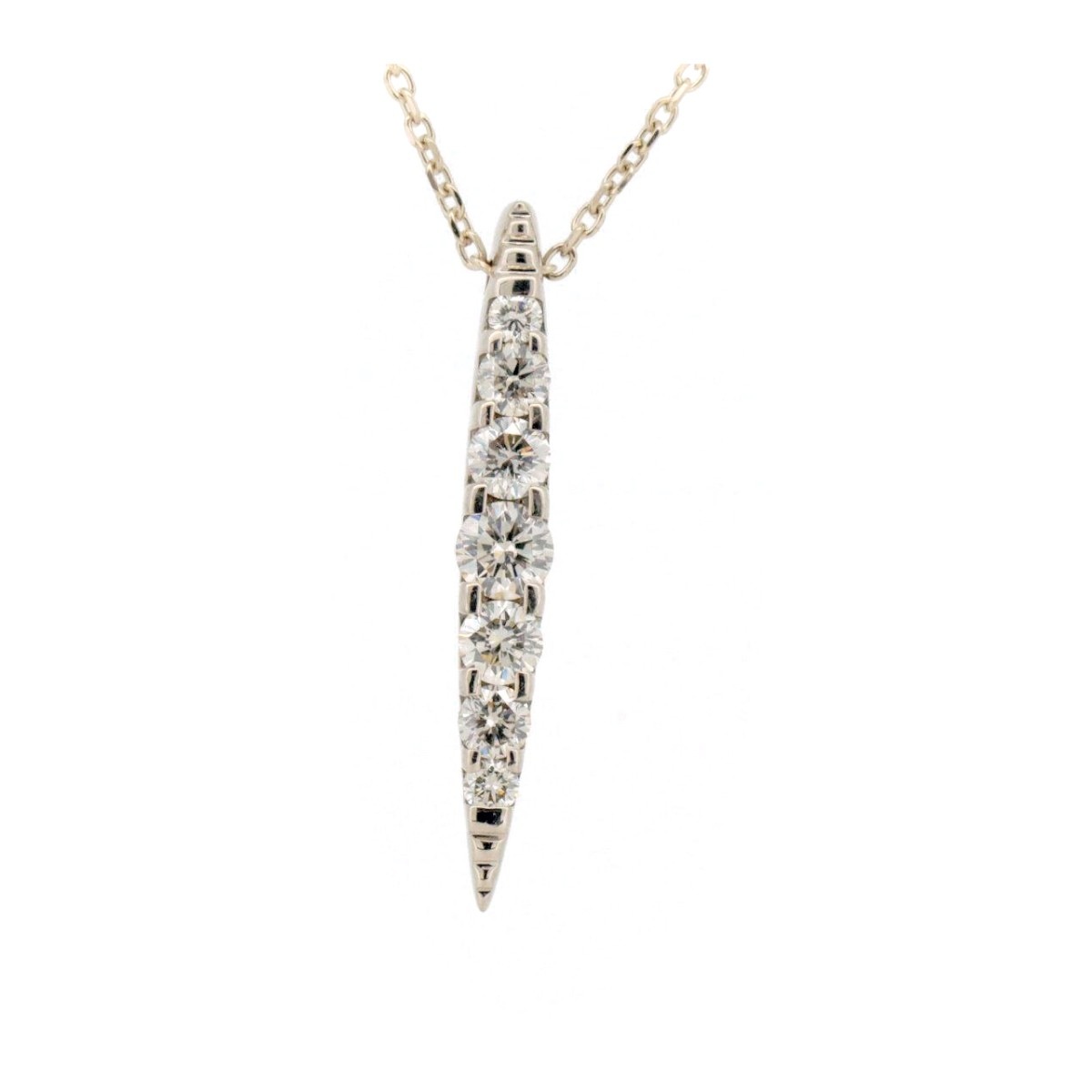 カシケイ ネイキッド ダイヤモンド ネックレス 0.50ct K18BG(18金 ブラウンゴールド) 質屋出品