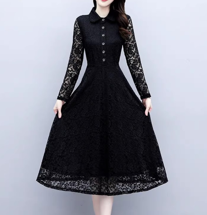 ワンピース デート モテアイテム フレアワンピース レース 花柄 ミモレ丈 大人可愛い きれいめ 上品 おしゃれ かっこいい 大人可愛い ラブリー キュート ガーリー クール モード系 セクシー