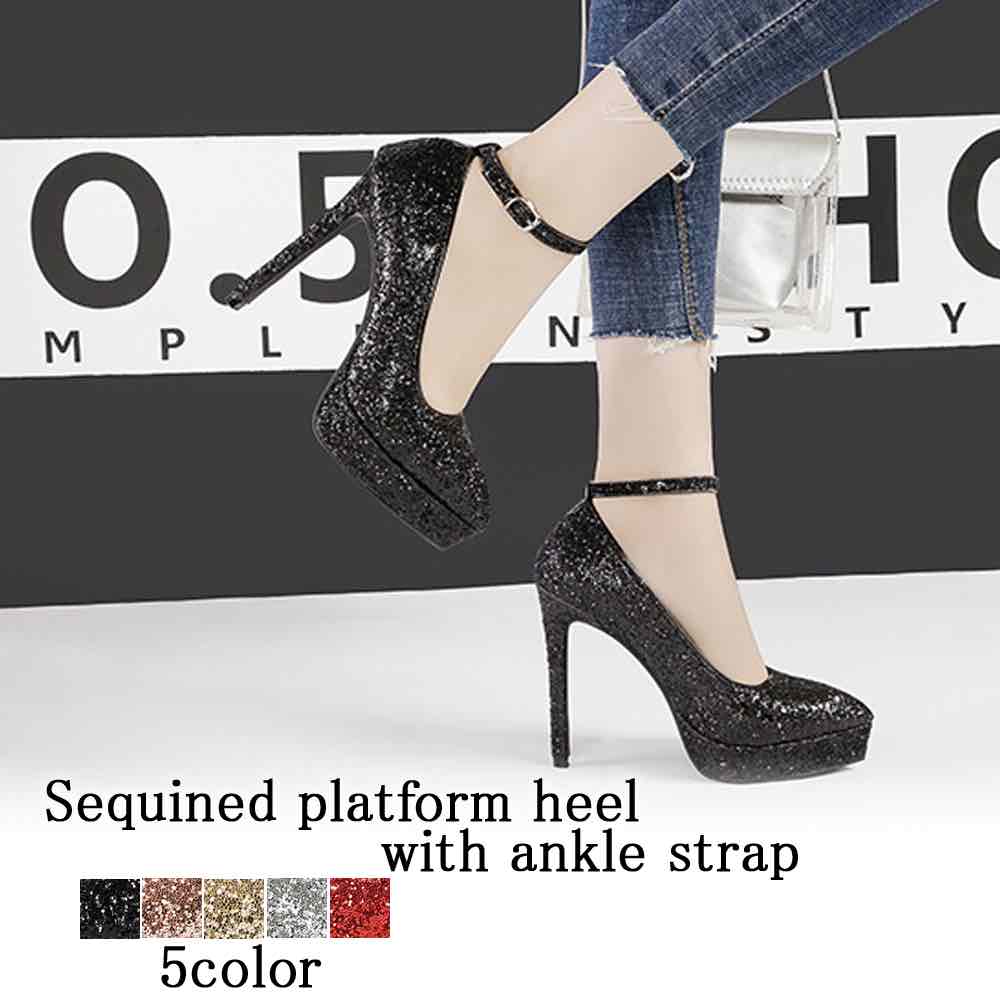 パンプス レディース アンクルストラップ付スパン厚底 靴 冬 ローファー サンダル 痛くない 黒 フラット 靴下 洗える 黒パンプス シューズ 夏 幅広 革 ブランド 大きいサイズ ストラップ 春 ヒ