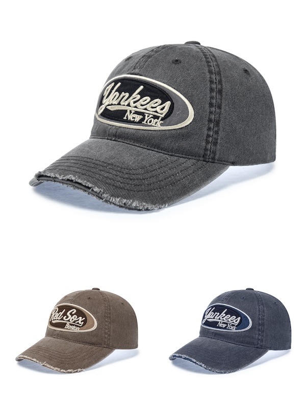 3ACPV265N ビンテージ ピグメント ワッペン アンストラクチャー ベースボールキャップ ニューヨークヤンキース 正規品保証 関税負担なし 韓国限定販売 男女共用 6,192円