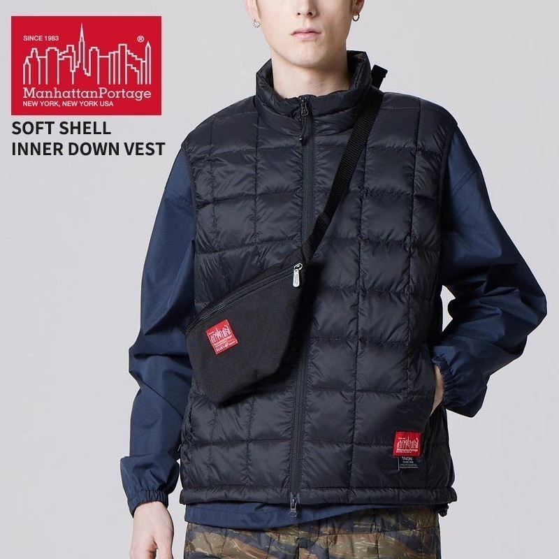 マンハッタン ポーテージ×タイオン コラボ ダウンベスト Manhattan Portage×TAION ソフトシェル インナーダウンベスト