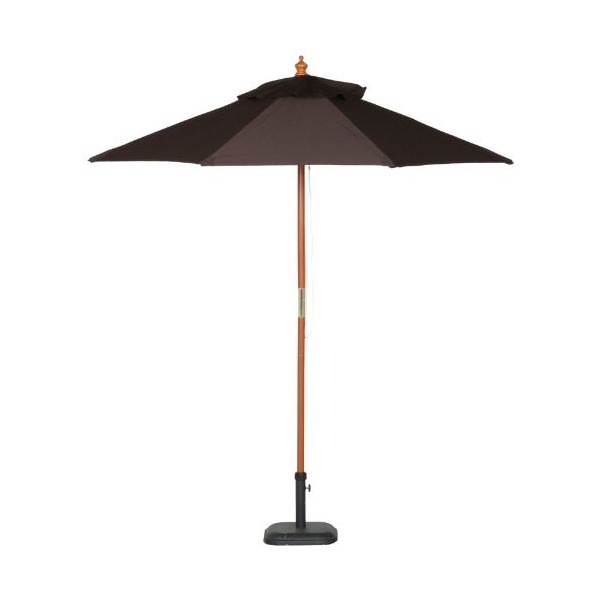 不二貿易 60160 木製パラソル 210cm ブラウン 210BR メーカー直送