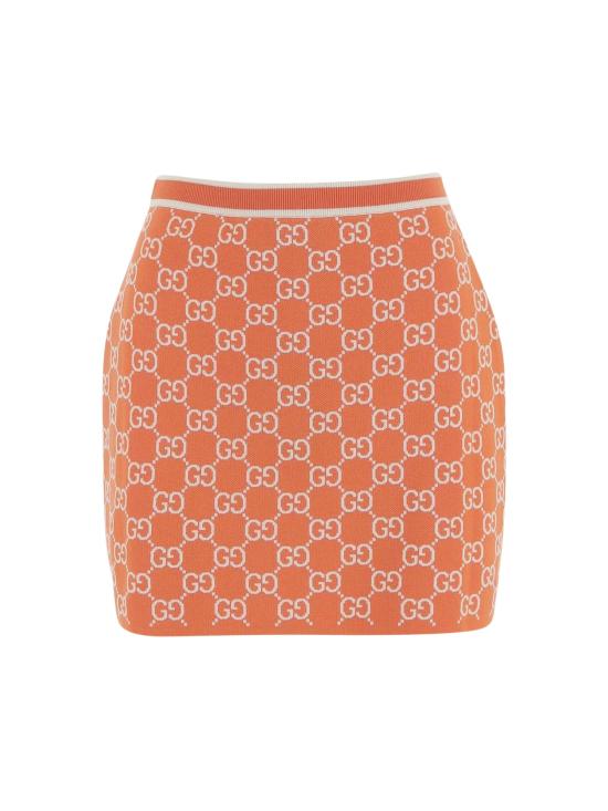 GUCCI Women Mid Skirts 856264 XKE0M6027 Orange