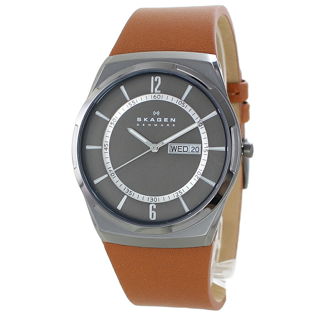 男性 旦那 父親 記念日 スカーゲン 腕時計 手表 メンズ ブラウン 革バンド プレゼントお返し 40代 50代 60代 彼氏 旦那 父親 祖父 ギフト 贈り物 ポイント消化