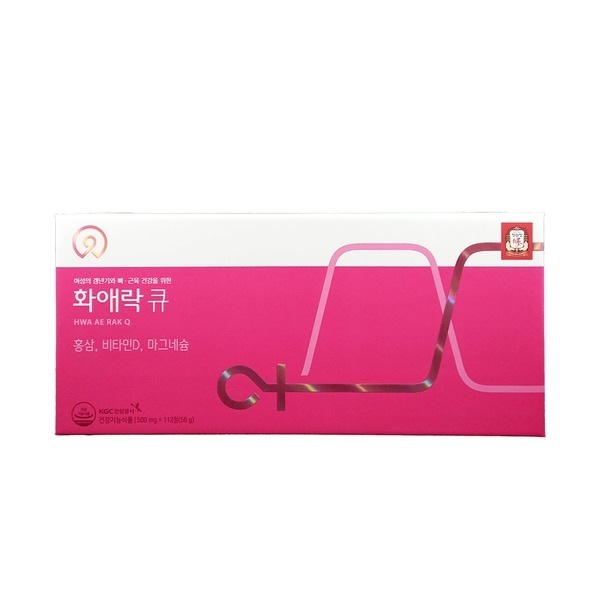 $ Hwa Ae Rak Q 500mg x 112table 紅参ゼリー韓国人参女性