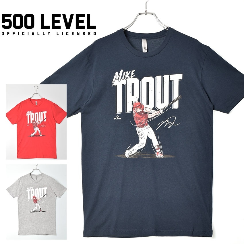 LOS ANGELES ANGELS ロサンゼルス・エンゼルス MIKE TROUT マイク・トラウト 野球 半袖Tシャツ メンズ
