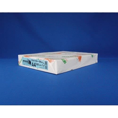 （まとめ買い）文運堂 NEWファインカラー A4判 500枚入 NEWﾌｧｲﾝｶﾗｰA4ｽｶｲﾌﾞﾙｰ 00072943 [x3]