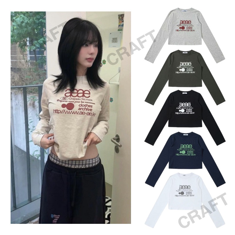 aeae送料無料長袖Tシャツ 秋の新作 ラウンドネック Tシャツ・カットソーレディース トップス 秋
