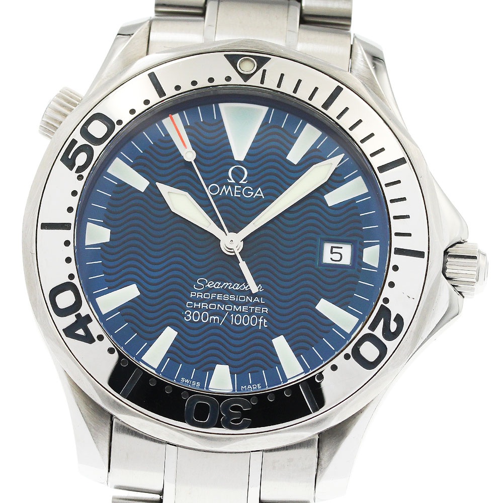 オメガ OMEGA 2255.80 シーマスター300 デイト 自動巻き メンズ 良品 _958534【中古】