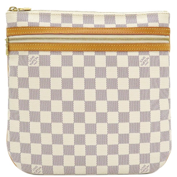 ルイヴィトン LOUIS VUITTON ショルダーバッグ ポシェット ボスフォール ダミエアズールキャンバス ダミエアズール ゴールド金具 白 N51112 MI4007【中古】