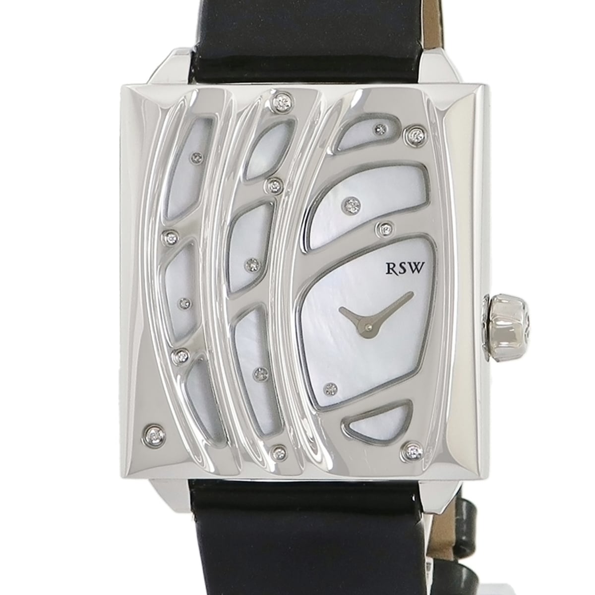 ワンダーランド 6020.BS.L1.211.DS クオーツ メンズ 未使用 純正ダイヤ シェル 白 スクエア 3年保証