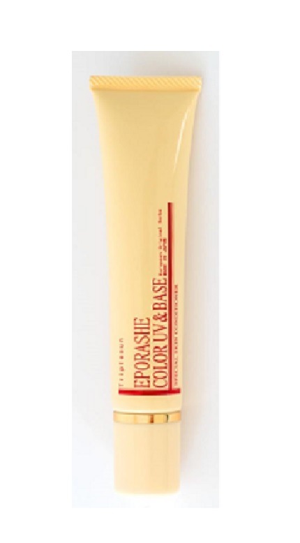 Qoo10最安値挑戦 EPORASHE カラーＵＶ＆ベース 45g SPF50＋ PA＋＋＋ 痒くならない 無添加 UV化粧下地 天然顔料で色付け タール系色素不使用 12種類の天然潤い成分配合 美容
