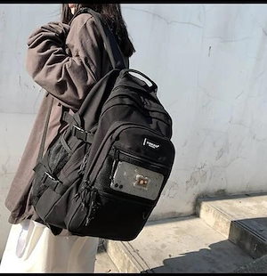 限定超人気韓国リュック 大容量カジュアルバッグ学生バッグ 修学 通勤通学かごバッグ