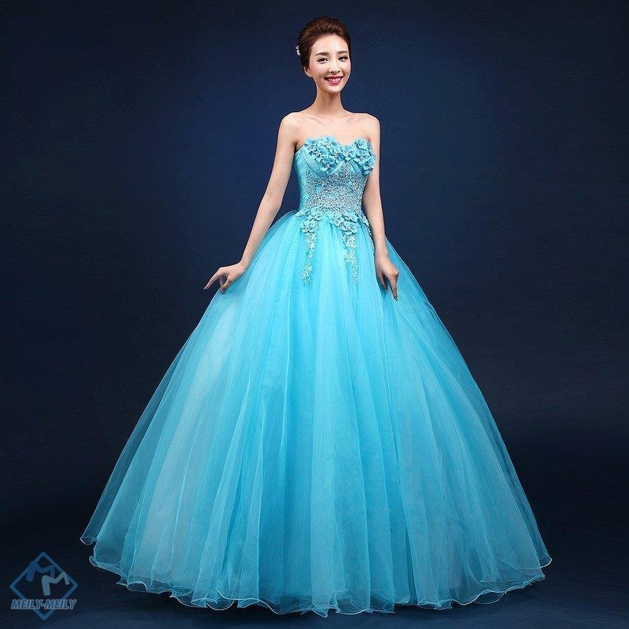 カラードレス 安い コンサート 演奏会 ロングドレス 青 パーティードレス 発表会 ウェディングカラ