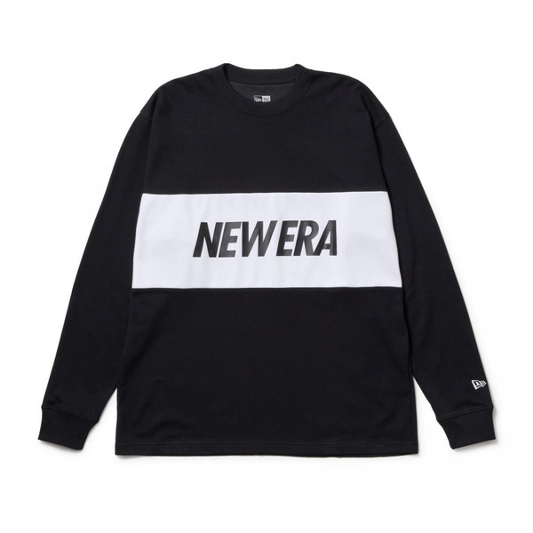 NEWERA ニューエラ 長袖 オーバーサイズド パフォーマンス Tシャツ Wordmark Logo ブラック Performance Apparel 14410184