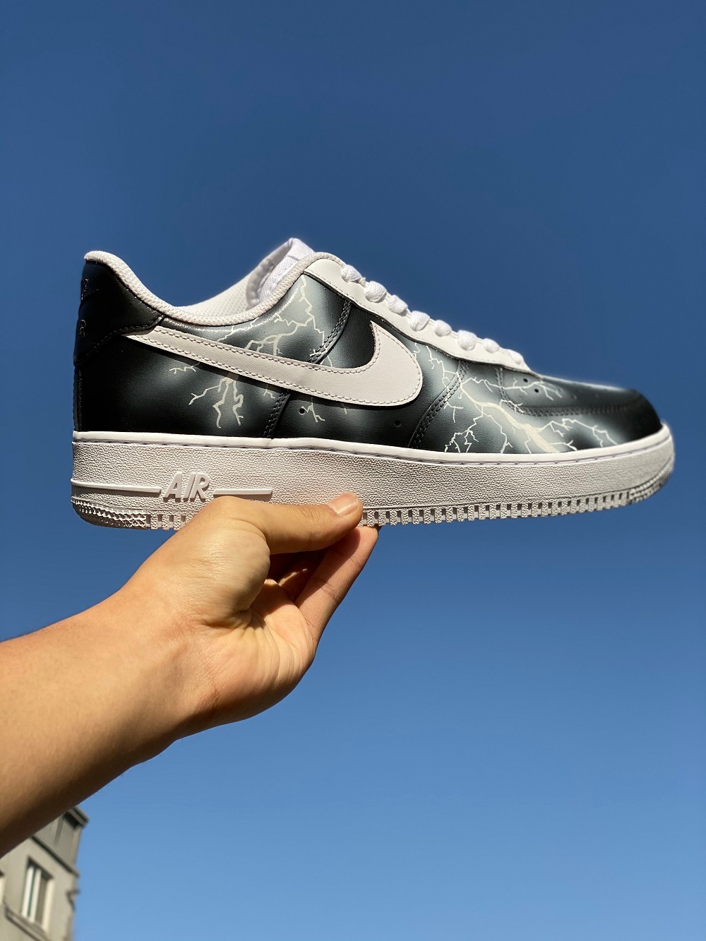 NIKE Air Force1 雷カスタム男女兼用シューズ