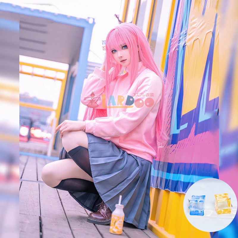[数量限定] ぼっち・ざ・ろっく！ 後藤 ひとり ぼっちちゃん ジャージ+スカートフルセット コスプレ衣装 コスチューム cosplay