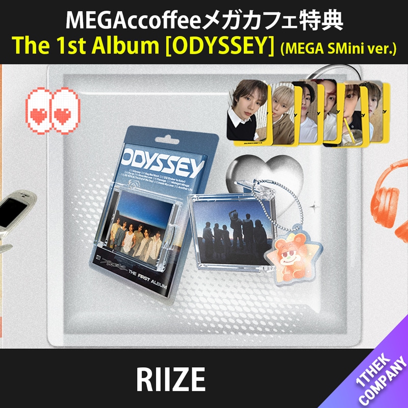[６種セット]（MEGAccoffeeメガカフェ特典）(MEGA SMini ver.) RIIZE The 1st Album [ODYSSEY]