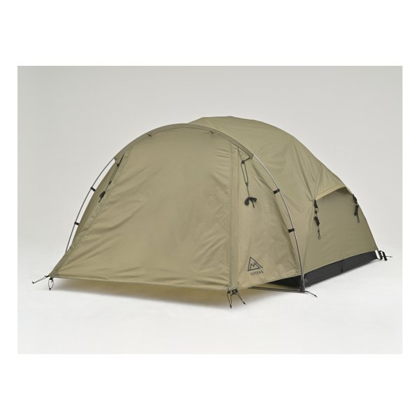 テント 1人用 春夏秋 前/後室付き 軽量コンパクト ハーフドーム 39567