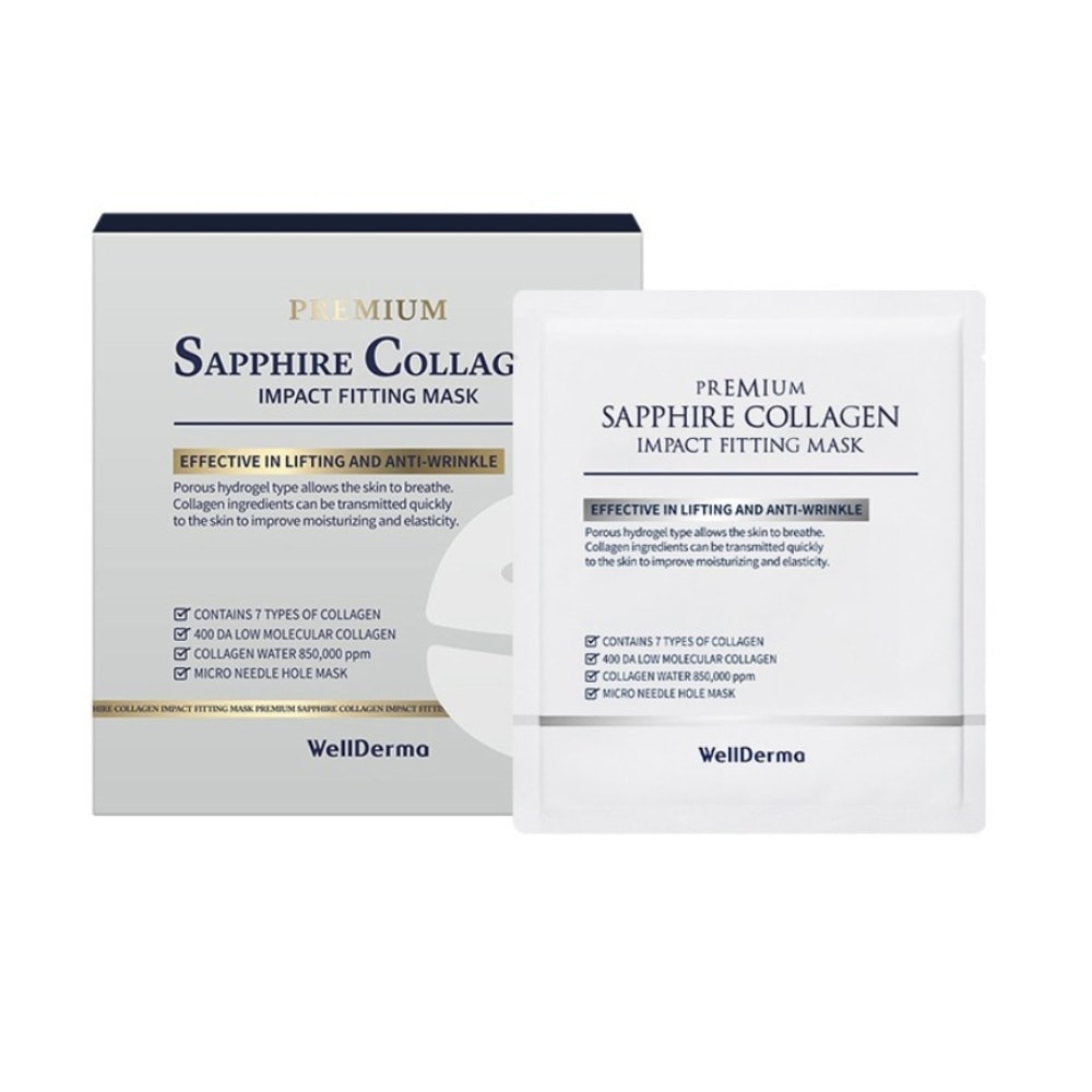 ウェルダーマ プレミアム サファイア コラーゲン インパクト フィッティングマスク 25g4個入2個