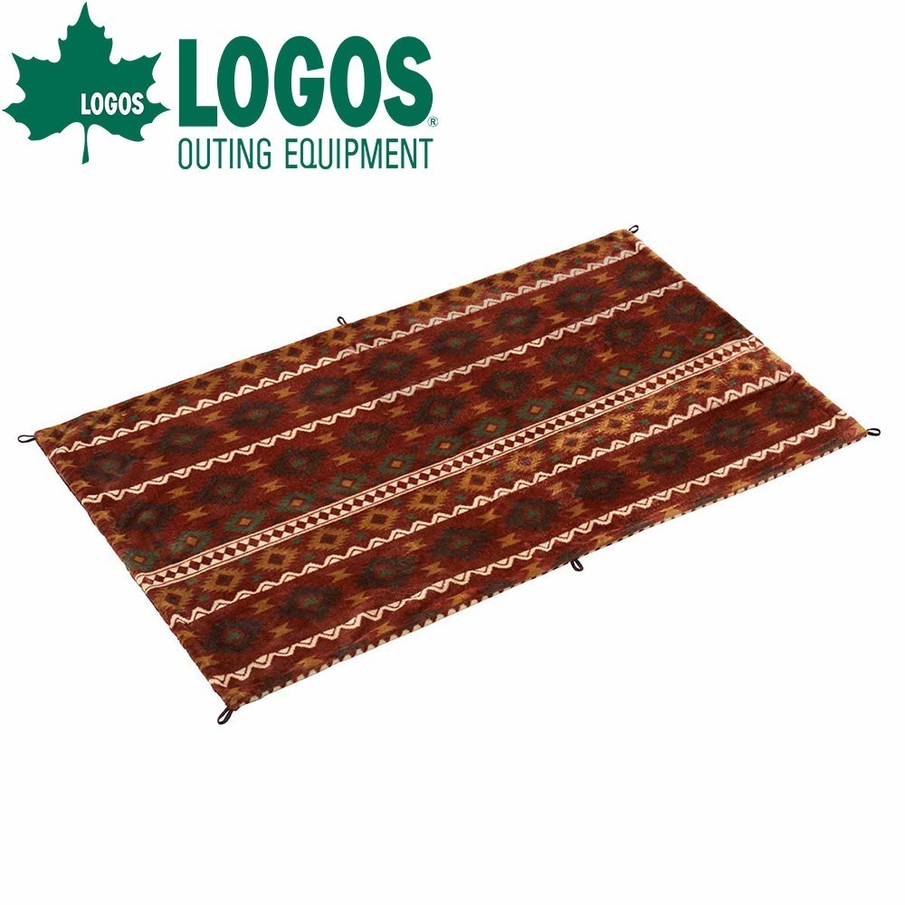 ロゴス LOGOS 難燃クッションブランケット レッド 膝掛け ボア フリース クッション ラグ マット インナーマット テントマット キャンピングマット アウトドアマット キャンプマット ピクニッ