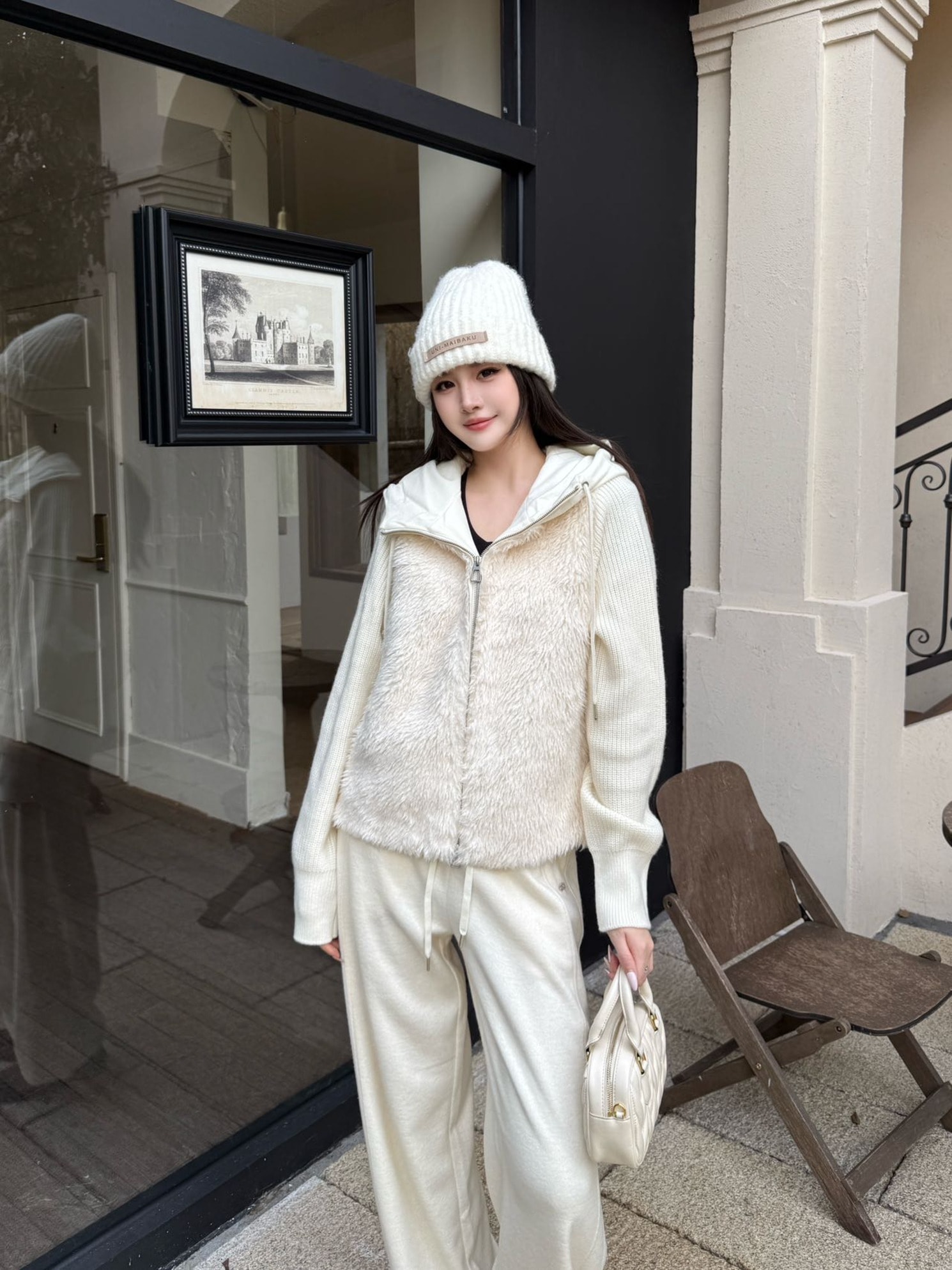 (2color) レイヤードグースフードジャンパー