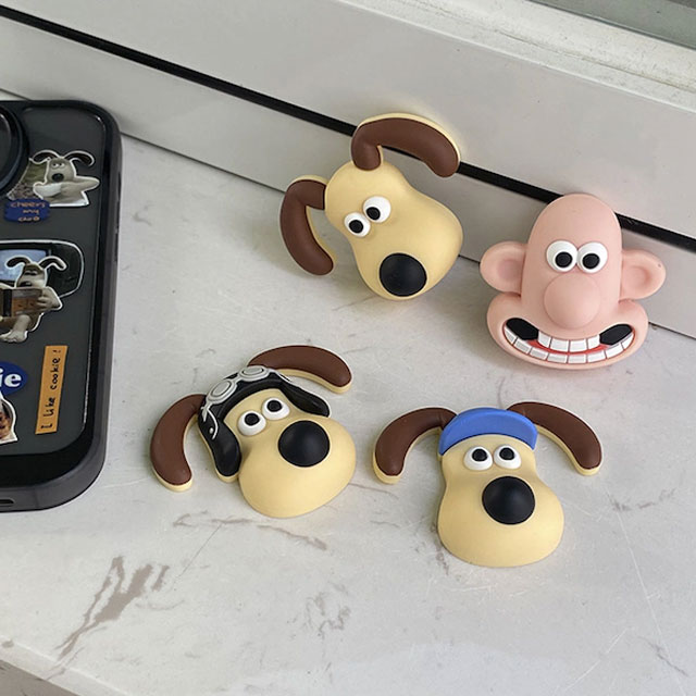 マグネットウォレスとグルミット　グルミットのぬいぐるみ　マグネット ウォレスとグルミットぬいぐるみ マグネット - メルカリ