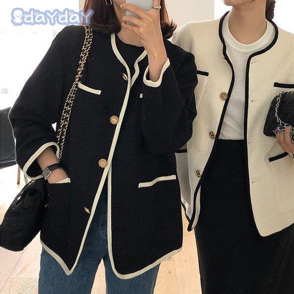 ノーカラージャケット レディース 秋新作 ジャケットショート丈 カーディガン ブレザー 40代 アウ