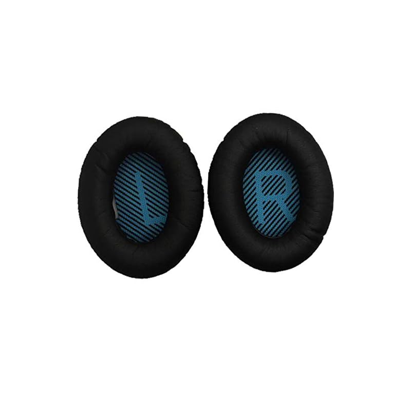 BOSE QC35 QC25 QC15 用の ヘッドホン 交換用 イヤーパッド ヘッドフォン パッド イヤークッション PCduoduo (ブラック)